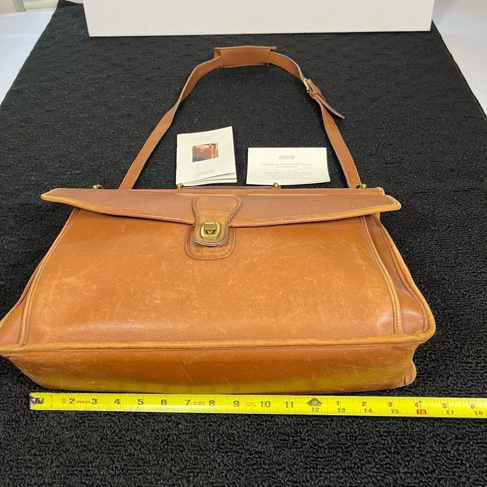 Vintage Coach Beekman 5266 Shoulder Bag Leather Messenger Briefcase Laptop - Picture 3 of 16